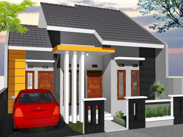 desain pagar tembok rumah minimalis type 36 2