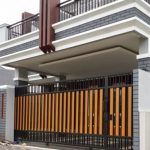 pagar besi kombinasi kayu