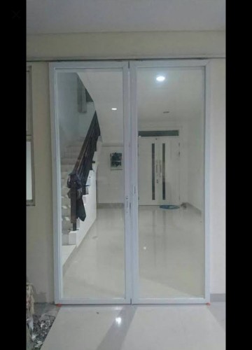 pintu kaca geser rangka keci